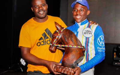 GTH top jockey awarded winner’s trophy made by local craftsman